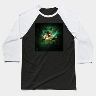 Awesome steampunk horse in the darknes of the night Baseball T-Shirt